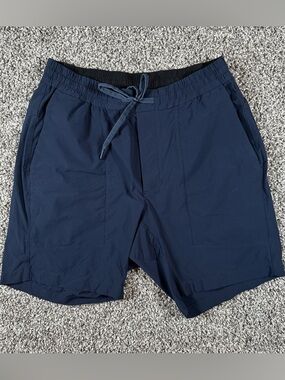 Lululemon Bowline Short Ripstop Men's Medium Drawstring Performance Stretch Blue